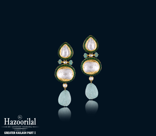 Polki Diamond Earrings