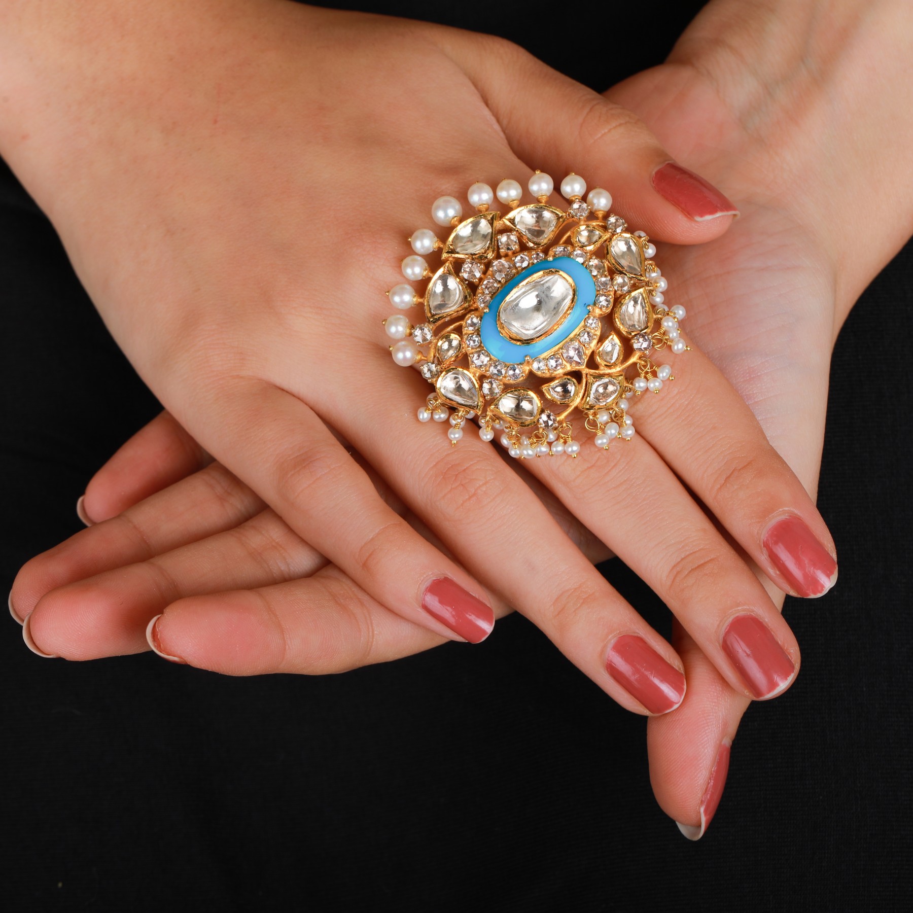 Elevate Your Look with Impressive Hazoorilal Polki Jewellery